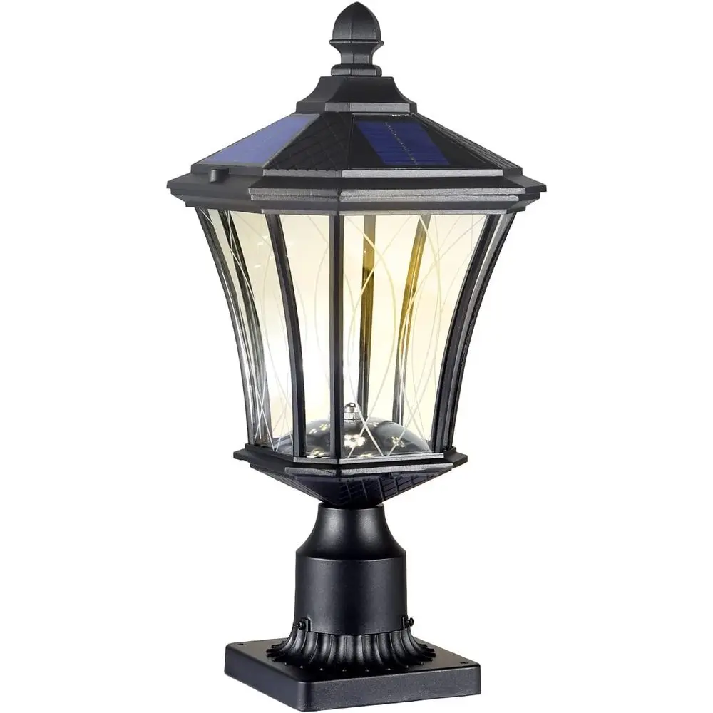 

r Post Lights Dusk to Outdoor r Lamps with Pier Mount Base, Waterproo Exterior Pole Lights with ed Glass, Pillar Light or Outsid