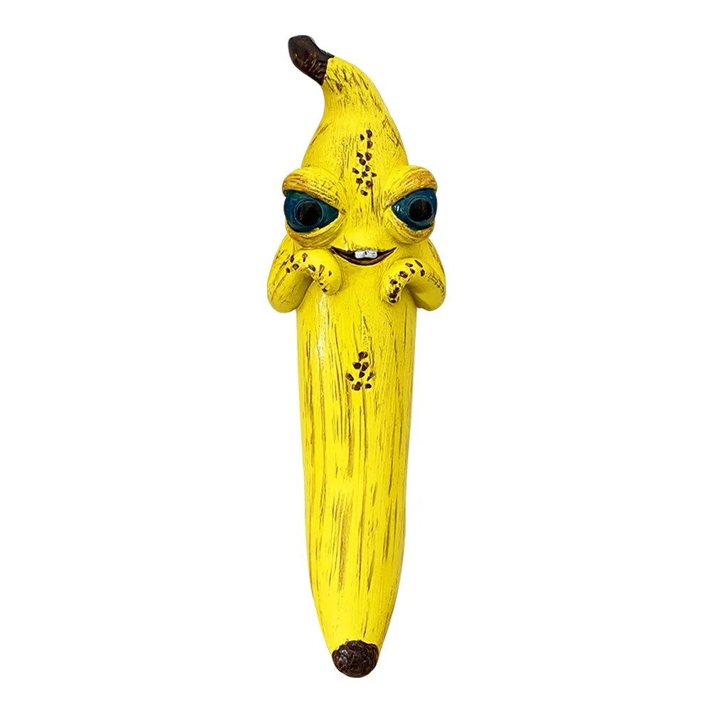 

Resin Banana Man Figurine Sculpture Figurines Unique Banana Statue Funny Crafts Cartoon Banana Figure Children Toys