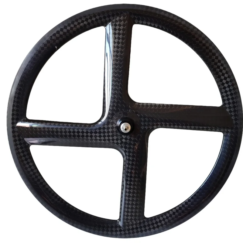 

700C Carbon Fiber Bicycle Wheel 4-Spoke Design 23mm Width And 41mm Depth