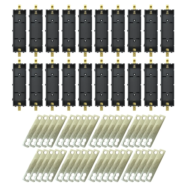 1 Set Solderless Lithium Battery Storage Slot Power Supply Case Holder DIY Splicable Battery Box for 18650