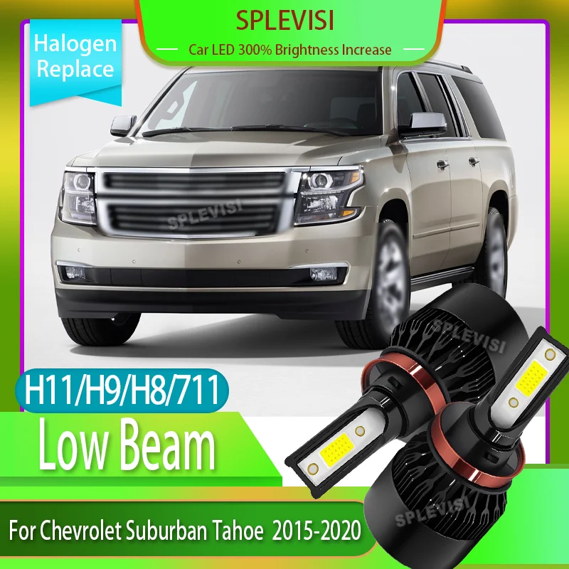 

Durable Black aluminium LED Headlight Low Beam Instant Response Time For Chevrolet Suburban Tahoe 2015 2016 2017 2018 2019 2020
