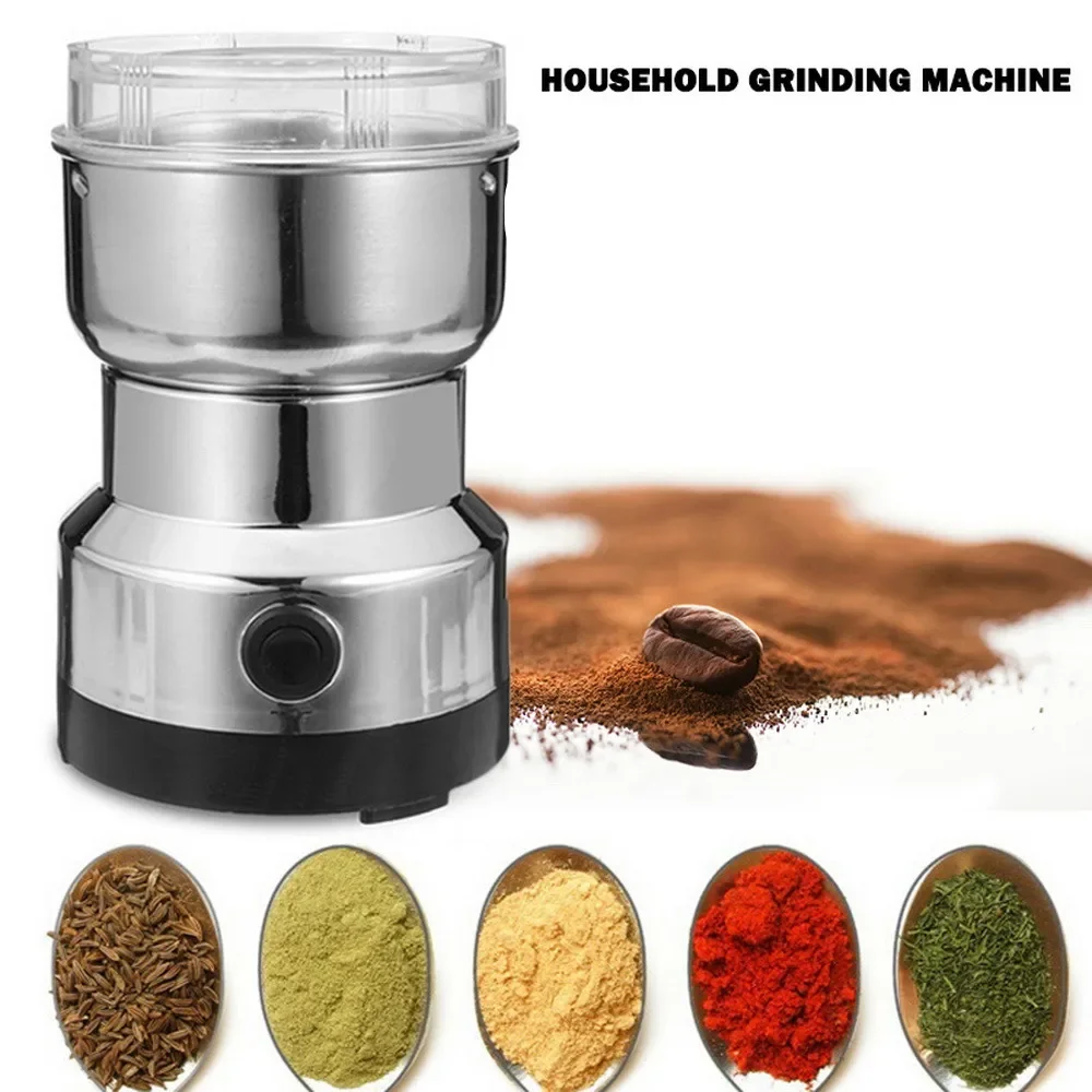 Electric Coffee Grinder Kitchen Cereals Nuts Beans Spices Grinder Multifunctional Home Cafe Machine