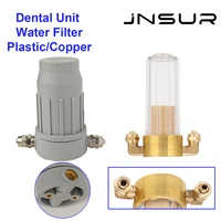 Filtro de agua para sillón Dental JNSUR, filtro de agua de cobre para acceso a unidad Dental, accesorios de sistema de agua de plástico, unidad purificador de agua