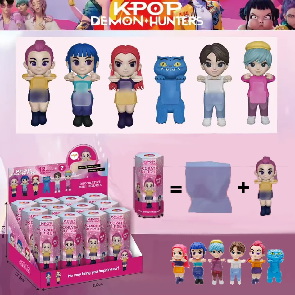 新しいヒッパーエンジェルKpopデモンハンターズブラインドボックスコンピュータ携帯電話デコレーションオーナメントかわいいミニフィギュアアニメモデル