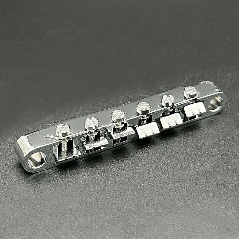 A Set 12-String Saddle Tune-O-Matic Bridge for LP Electric Guitar Chrome