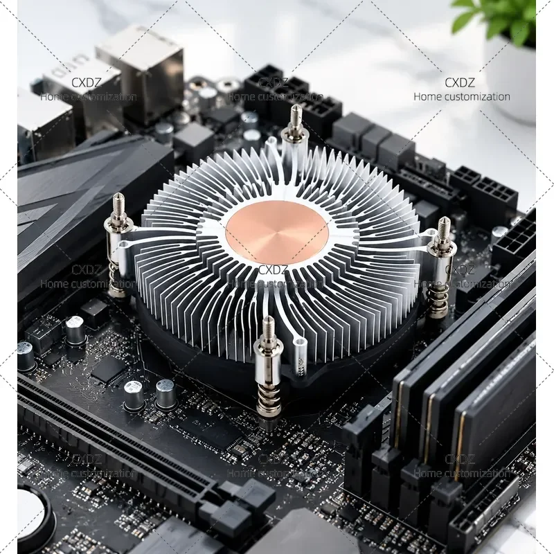 31mm Ultra Thin Press Down CPU Air Cooler Radiator for A1151 1200 1700 Mini Small Main Chassis Fan