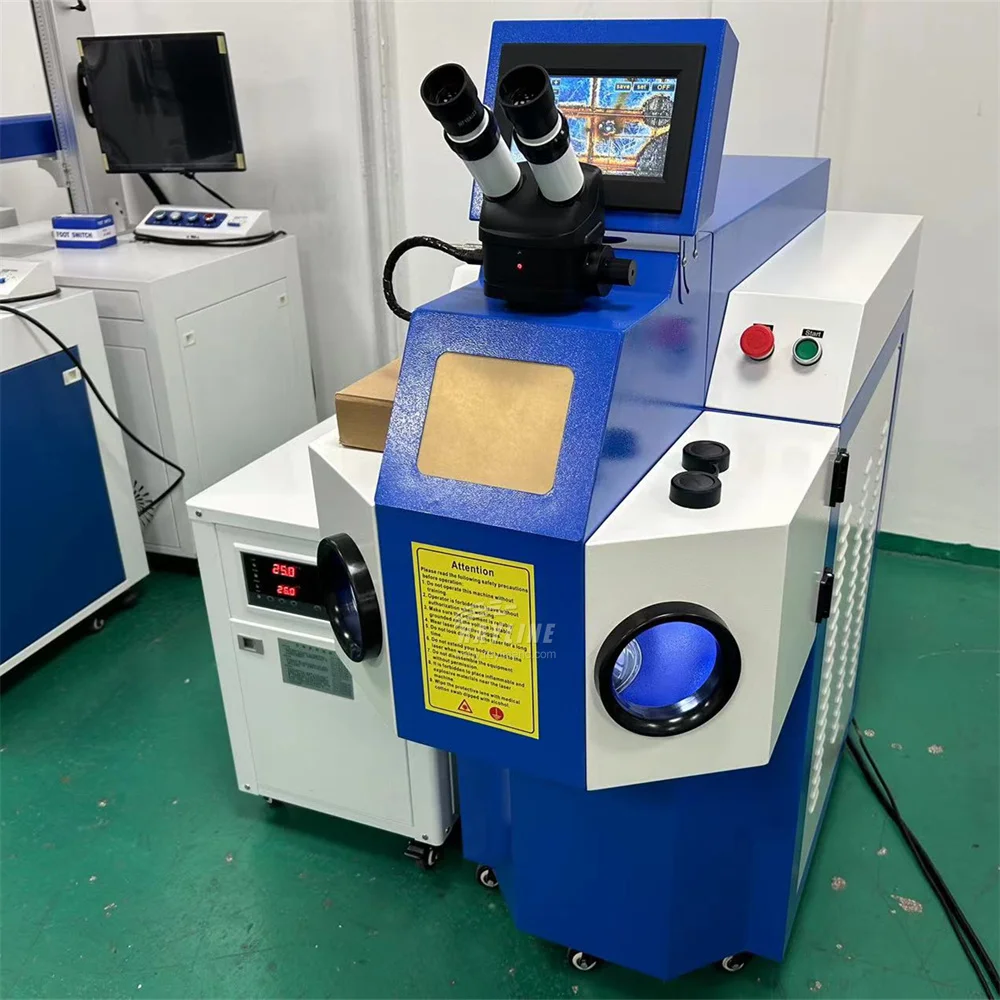 200w Jewelry Laser Welding Machine for Silver Ring Dental Prostheses YAG Laser Spot Welder Laser Soldering Welder Jewelry Store