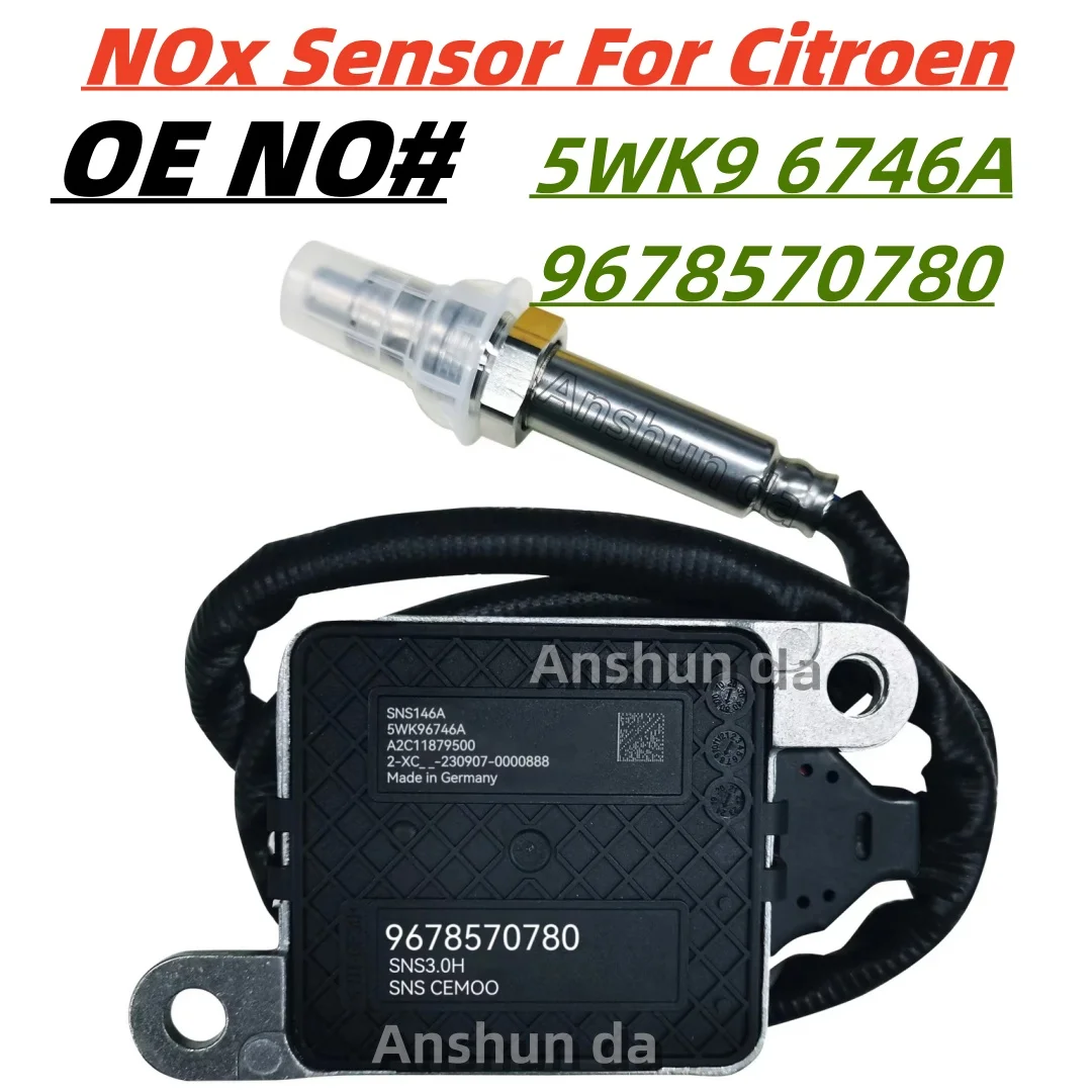 5WK96746A 9678570780 Car Nox Sensor Nitrogen Oxygen Sensor For Citroen Berlingo C4 Peugeot 208 308 2008 3008 98211209805WK96746A