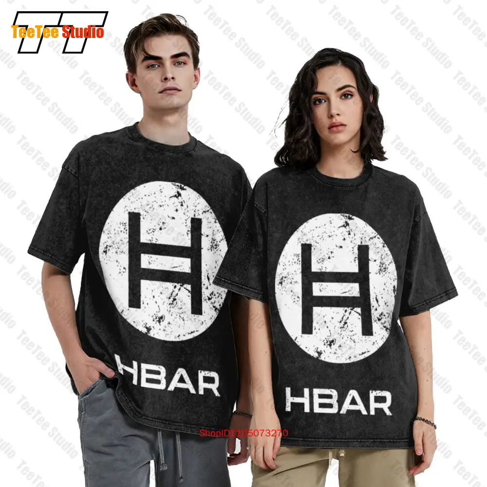 Hbar Crypto Hedera Hashgraph Blockchain Own Design Oversized T-Shirt DKJ6