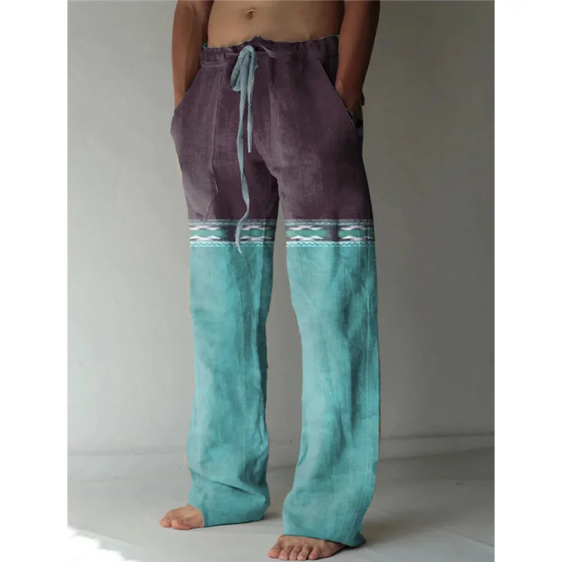 سراويل الشاطئ الرجالية مجردة زهرة 3D الطباعة السراويل الرجالية مريحة عارضة اليومية عطلة الشارع ارتداء هاواي