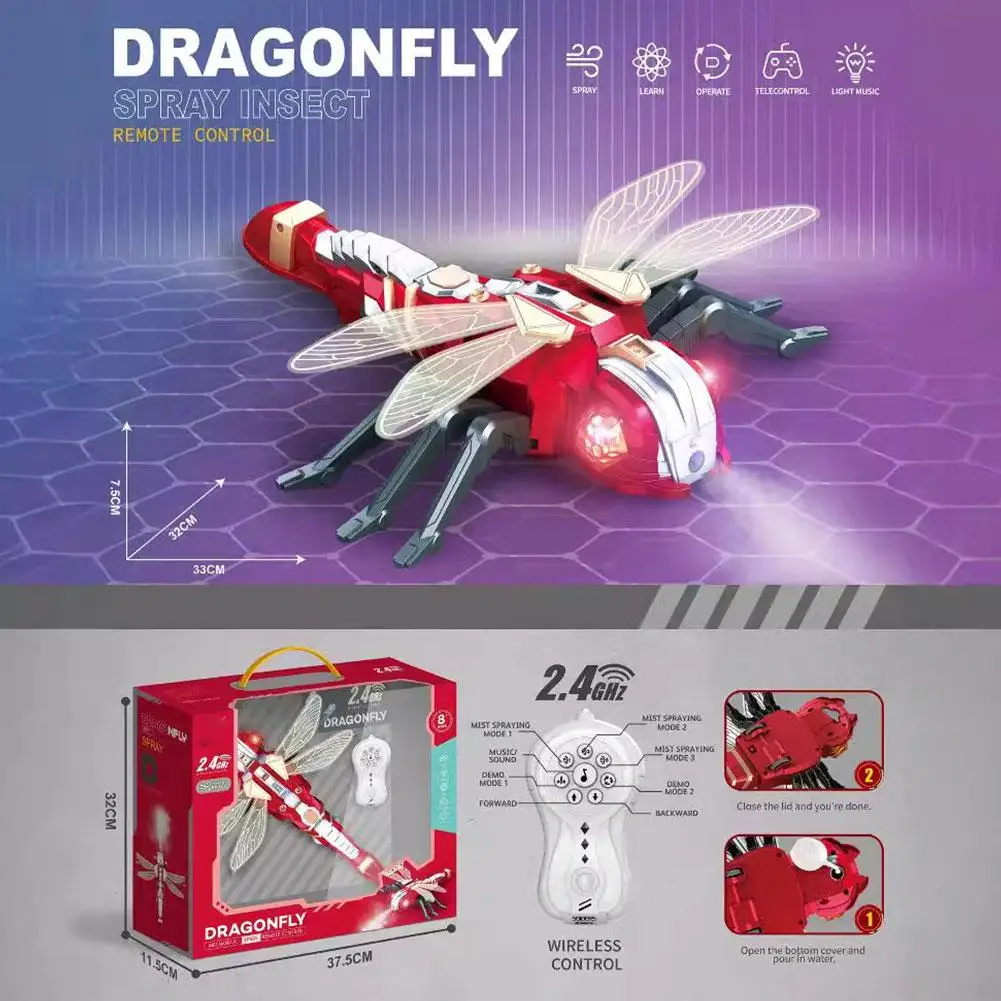 لعبة التحكم عن بعد رذاذ العنكبوت النحل الحشرات اللعب الكهربائية محاكاة RC روبوت التحكم عن بعد الحيوان لعبة أطفال هدية #3