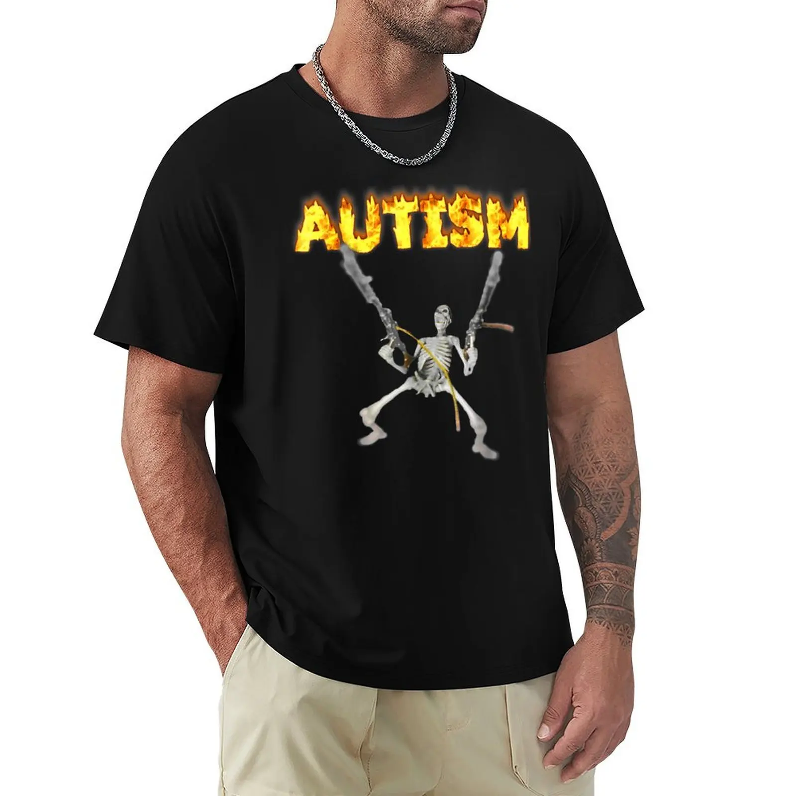 Autism Skeleton - Oddly Specific Dank T-Shirt man graphic t shirt T-Shirt