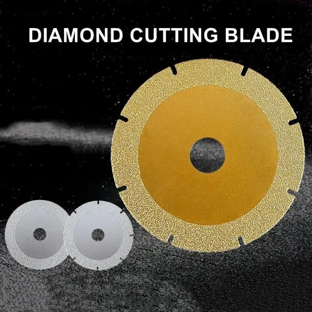 Diamond Sand Brazed Diamond Cutting Disc High Manganese Steel Silver/Gold Multi-Material Cutter Wheel Hard Material Cut Wheel