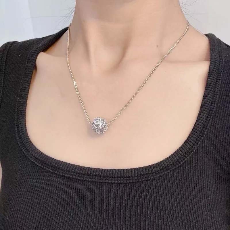 

Новое круглое ожерелье, простая высокая версия, переходная доставка, полая цепочка на шею, соответствующая цвету