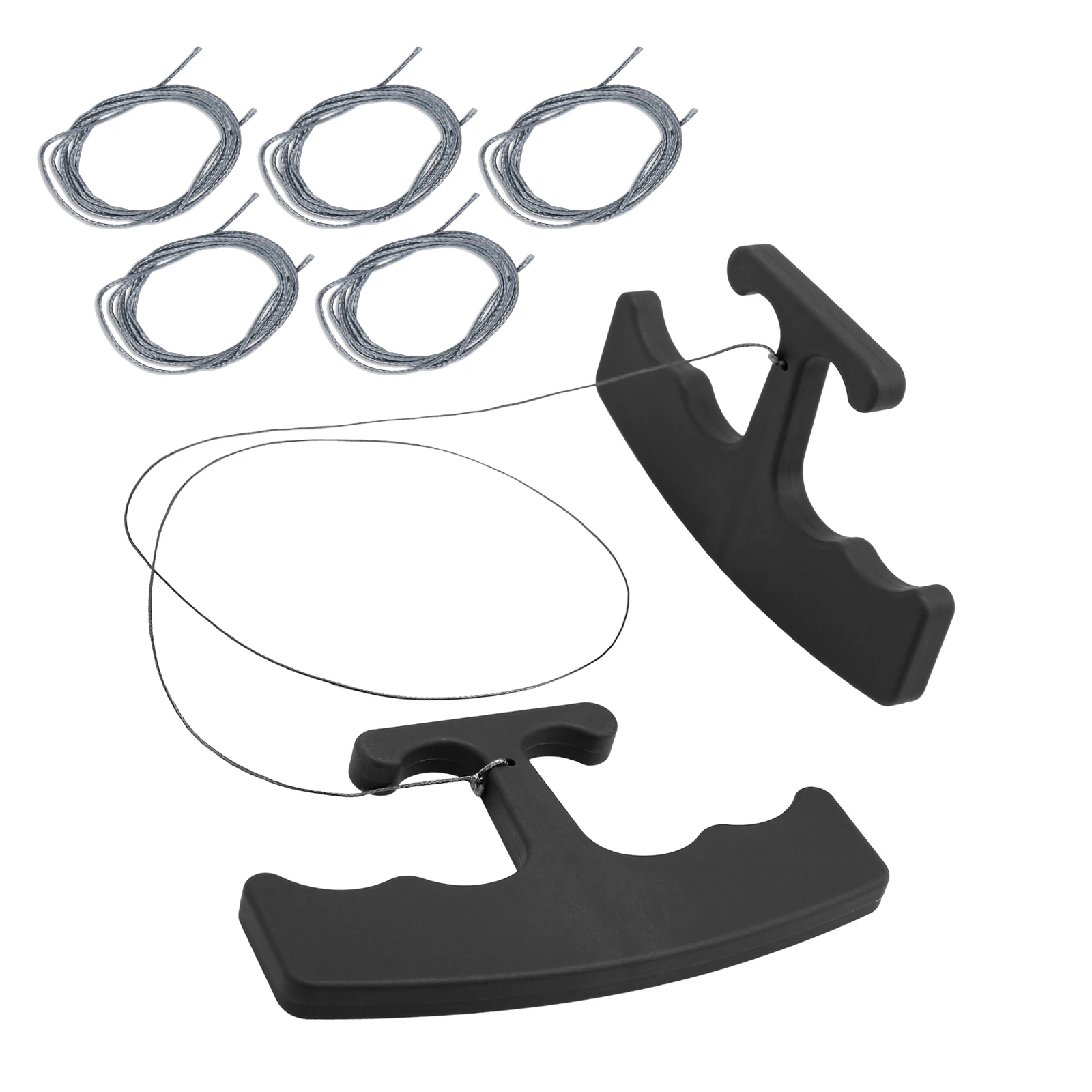 

FOSHIO Car Surface Emblem Logo Sticker Removal Clean Tool Plastic Handheld Plate With Spare PE Line For Vehicle Spoiler Peel Off