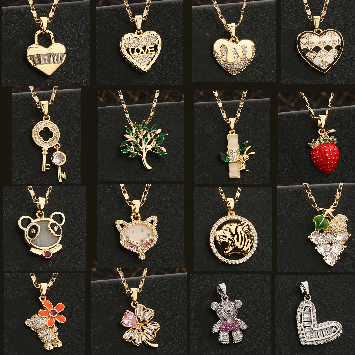 

Wholesale customers buy custom link hip hop pendants necklaces bracelets earrings rings all sets