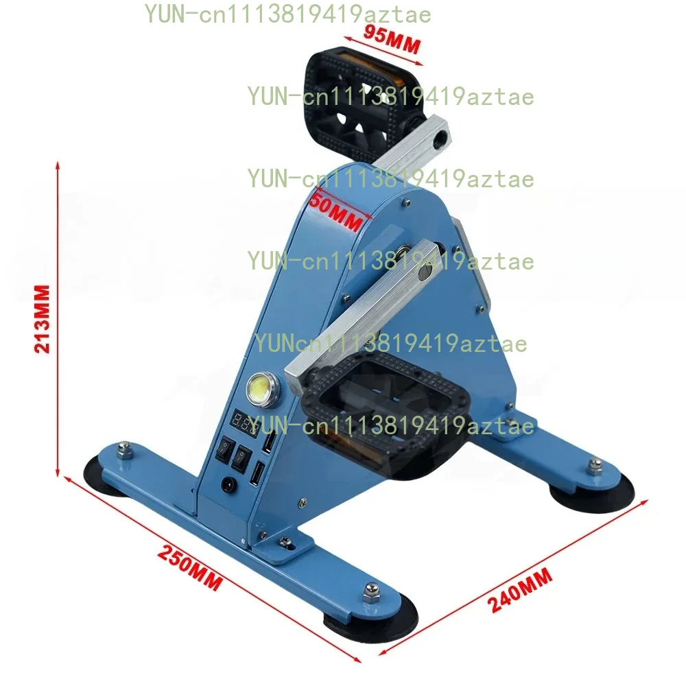 Pedal Generator 100W DC Output 12V 24V USB Output Hand Crank Foot-Operated Power Generation for Outdoor Emergency Power Supply