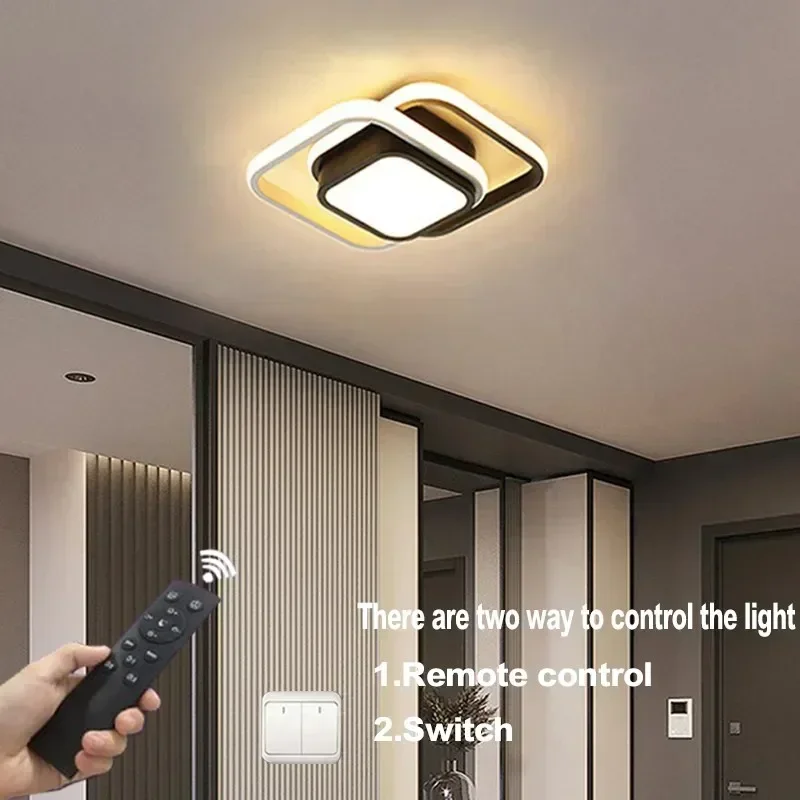 

Modern LED Ceiling Light Small 2 Rings Creative Design Indoor Lamp for Hallway Balcony Aisle Office - Lighting Fixtures