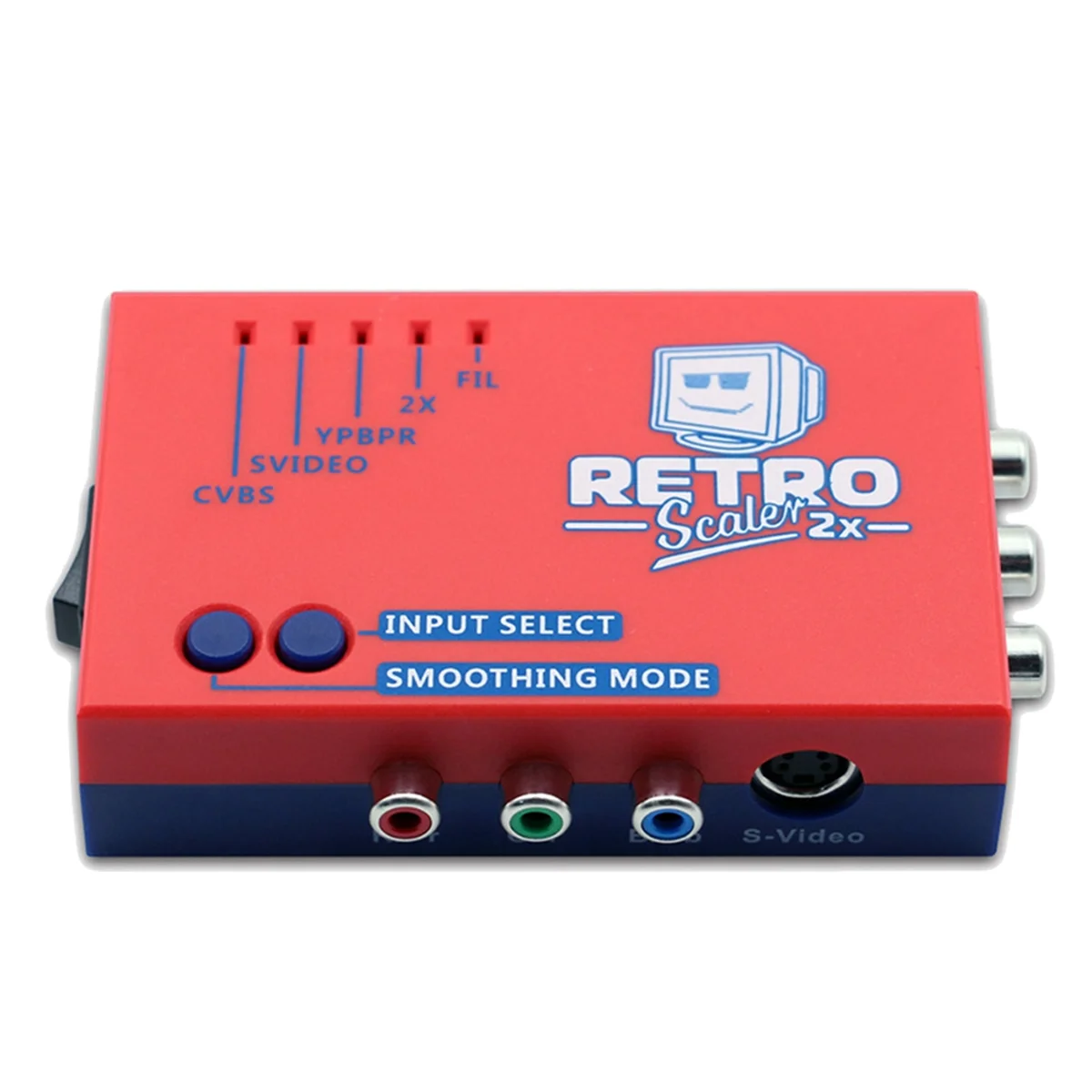 

New For RetroScaler2x AV to HD Converter Line-Doubler for Retro Game Consoles PS2 N64 NES Dreamcast Saturn MD1 MD2,Red