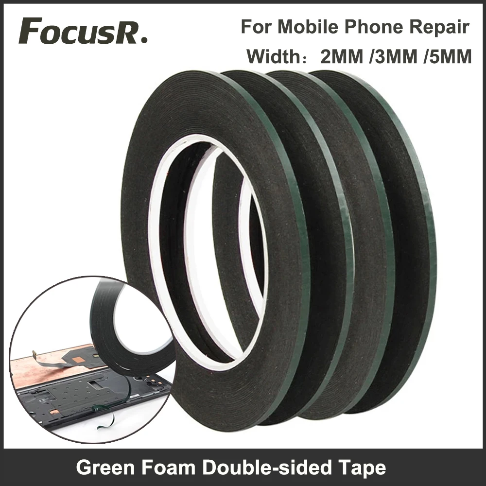 SUNSHINE Green Membrane Foam Black Double Sided Tape Edge Screen Frame Glue Strong Stickiness Single Layer Thickness 2mm 3mm 5mm