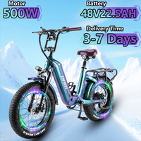 FAFREES F20 Master Electric Bicycle 250*2W 48V22.5AH Samsung Battery Electric Bike Hydraulic Disc Brake 20-inch Tire Adult Ebike