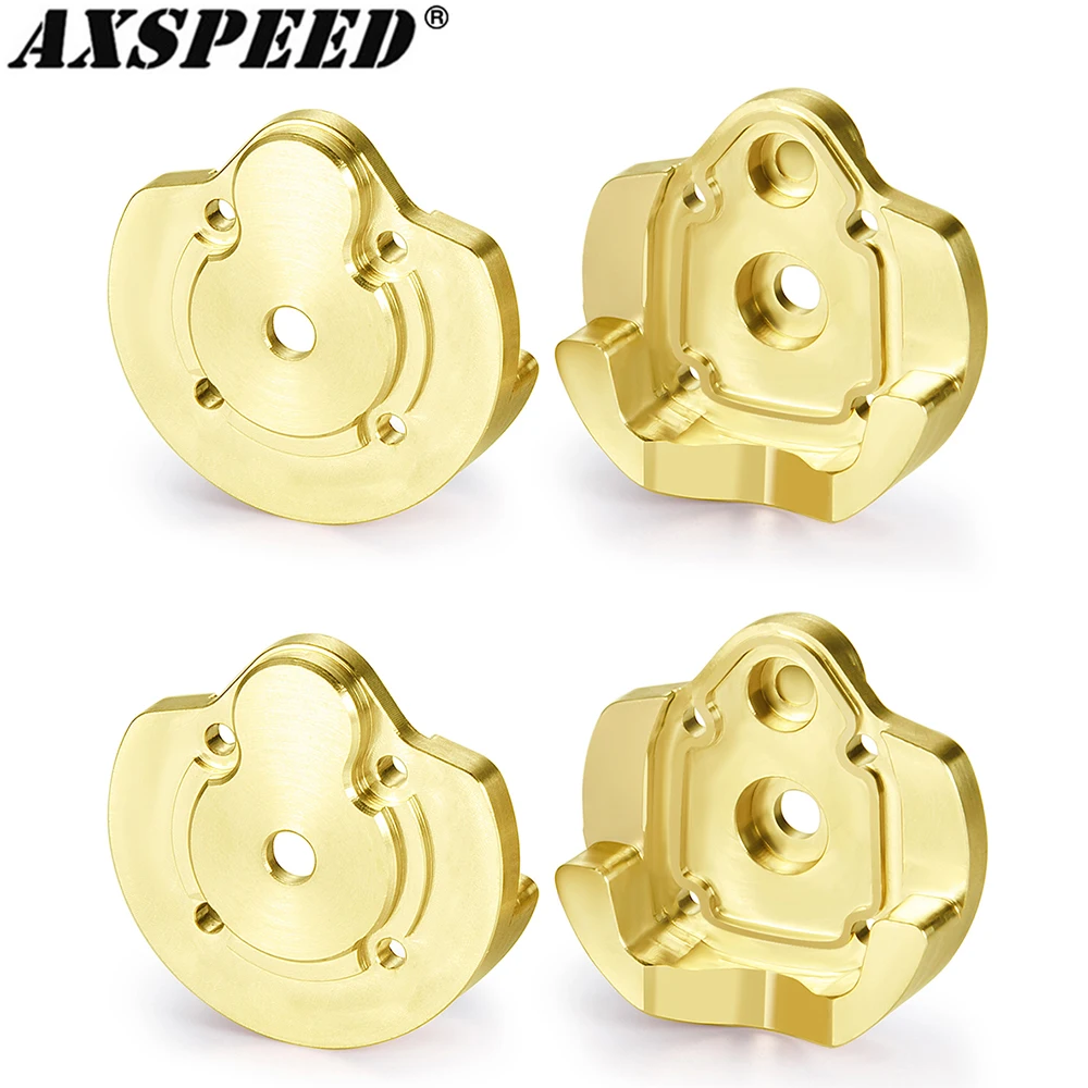 

AXSPEED Brass Outer Portal Covers Counterweight for Axial UTB18 Capra 1/18 Unlimited Trail Buggy Upgrade Parts