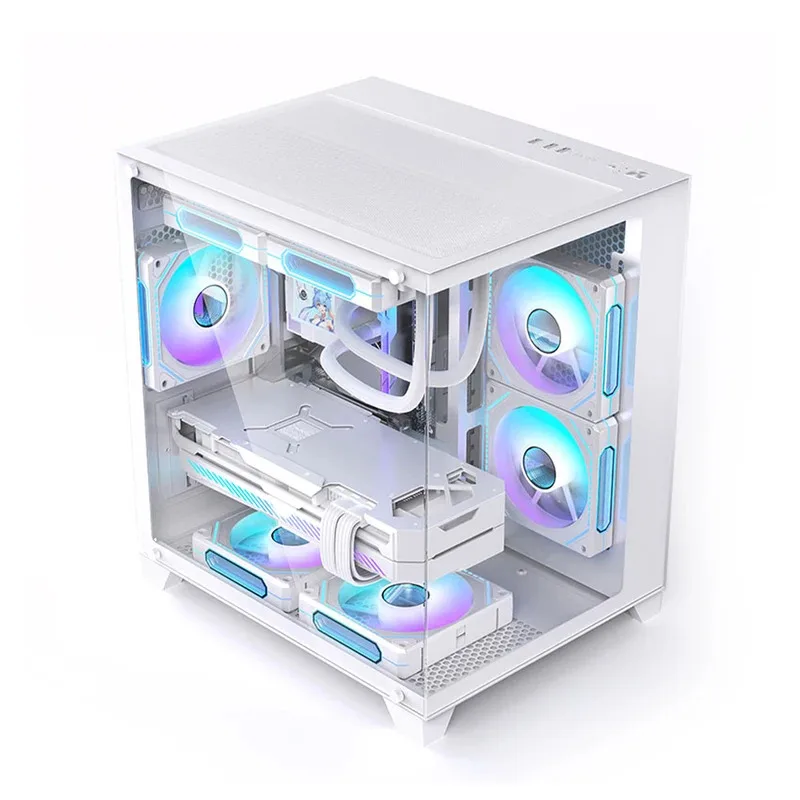 Komputer Desktop Gaming Tinggi Pabrik AMD-Ryzen 5 Set Komputer Rumah Rakitan PC Desktop Gamer