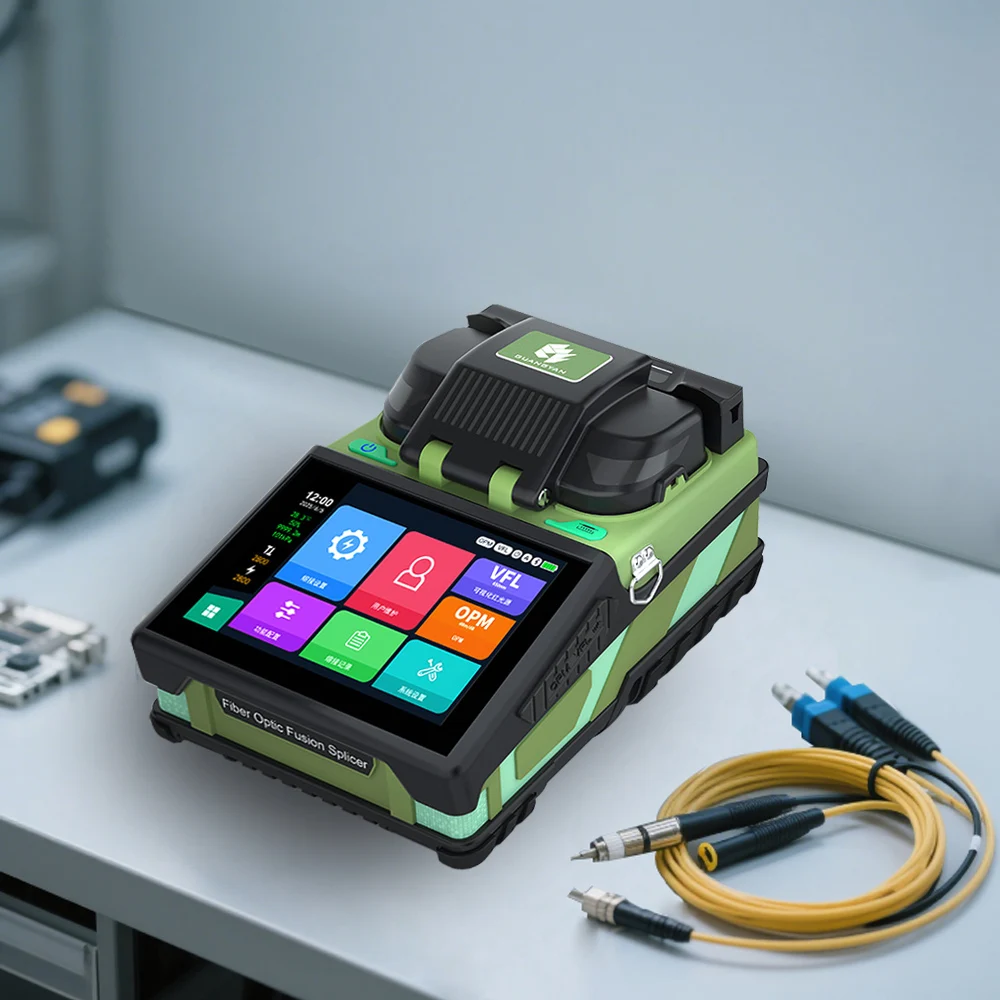 2026 K6 5inch Screen Wireless Automatic Fiber Optic Fusion Splicer with 6 Motors 5s Heating Fusion Fiber Splicing Machine