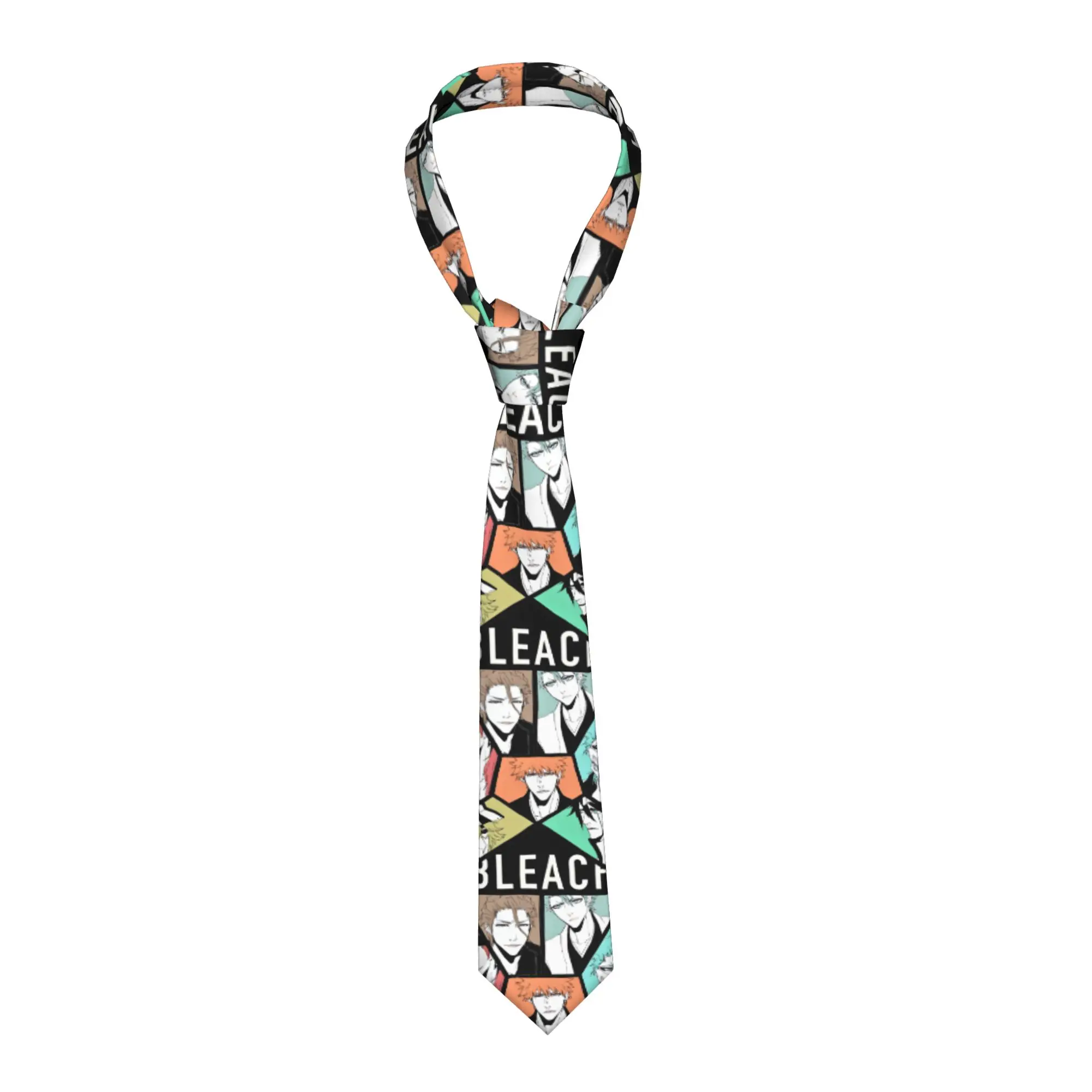 

Custom Bleach Anime Necktie Men Mens Silk Tie For Father's Day