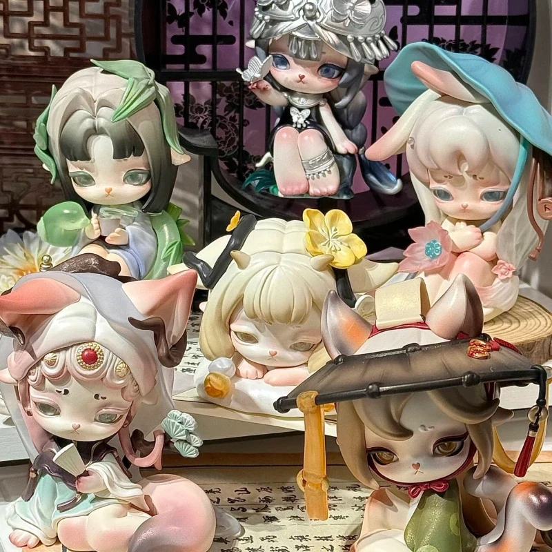 

Genuine Ninimo Yunjian Jiyu Series Blind Box Cute Figurine Dolls Desktop Ornaments Collect Toys Ninimo Mystery Box Figure Gifts