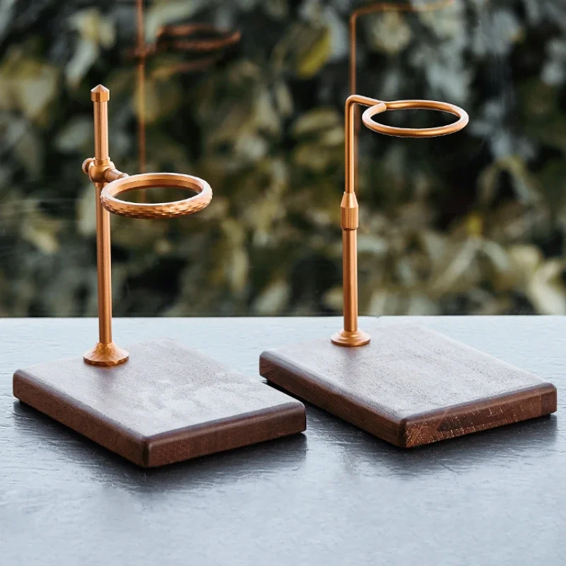 Luxury Wooden Dripper Coffee Filter Holder, Coffee Tools Set, Cafe Paper Filter, Glass Cone Cup Stand for Coffee Corner