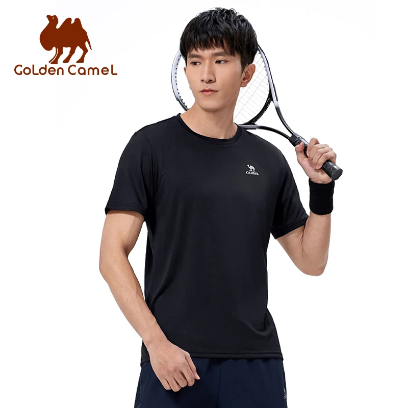 GOLDEN CAMEL Sports T-shirt Breathable Fitness Clothing Running t-shirt Loose Quick-drying Short-sleeved Top Summer 2023 New