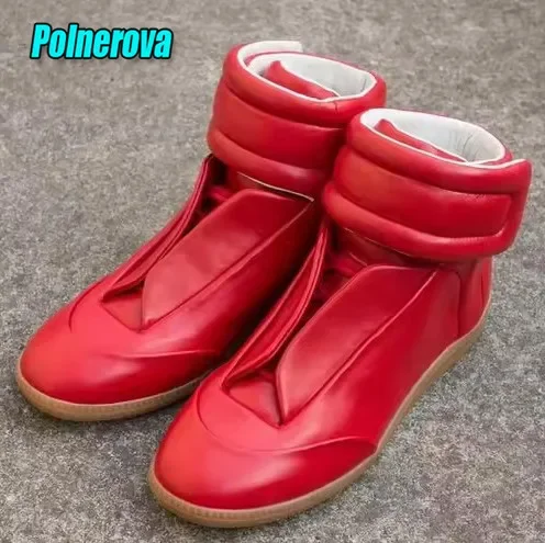 Polnerova High Top Sneakers Genuine Leather Brown 44 5