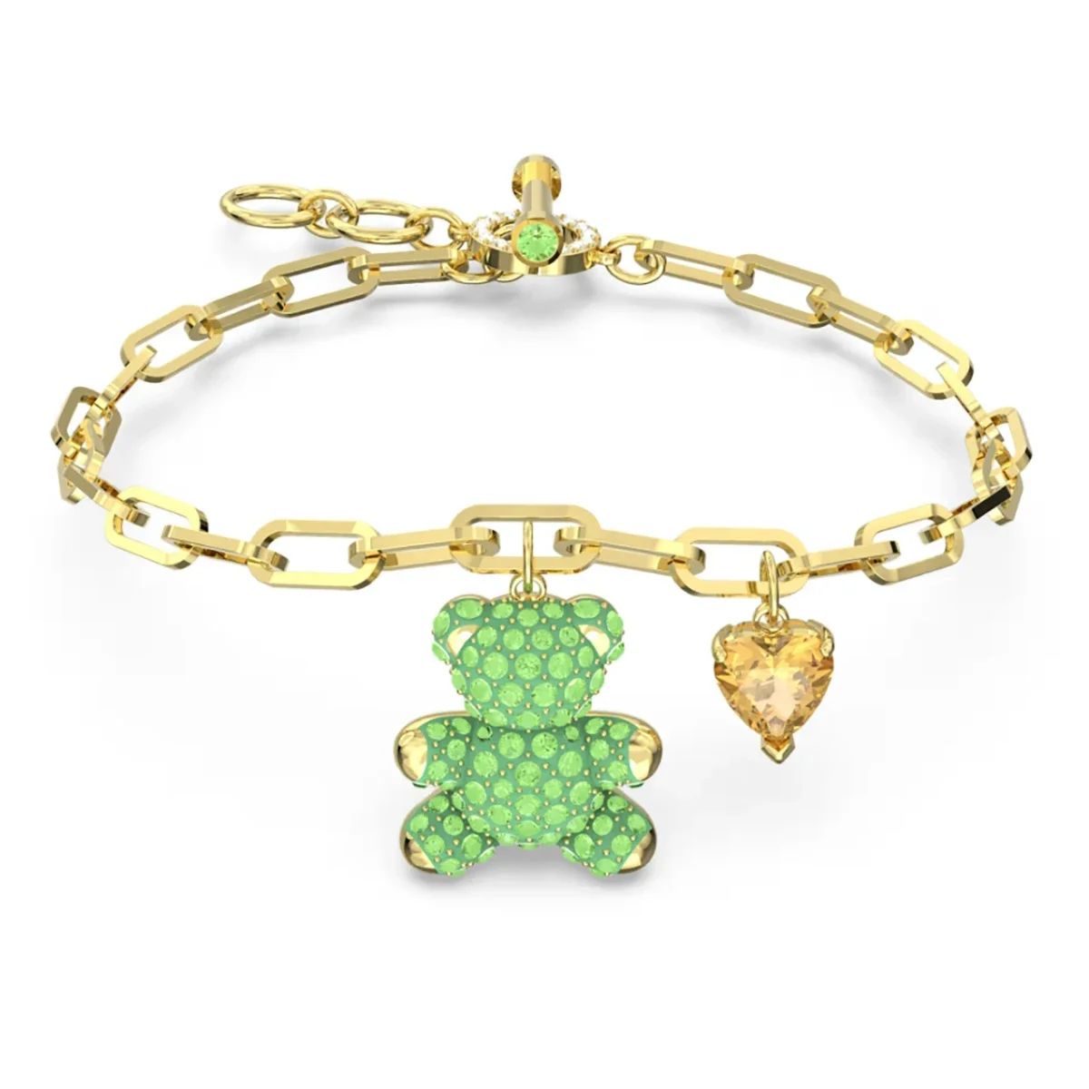 New Shoe Double layer Braided Rope with Diamonds Bear Bracelet, Sunflower Adjustable Bracelet, Romantic Jewelry Gift
