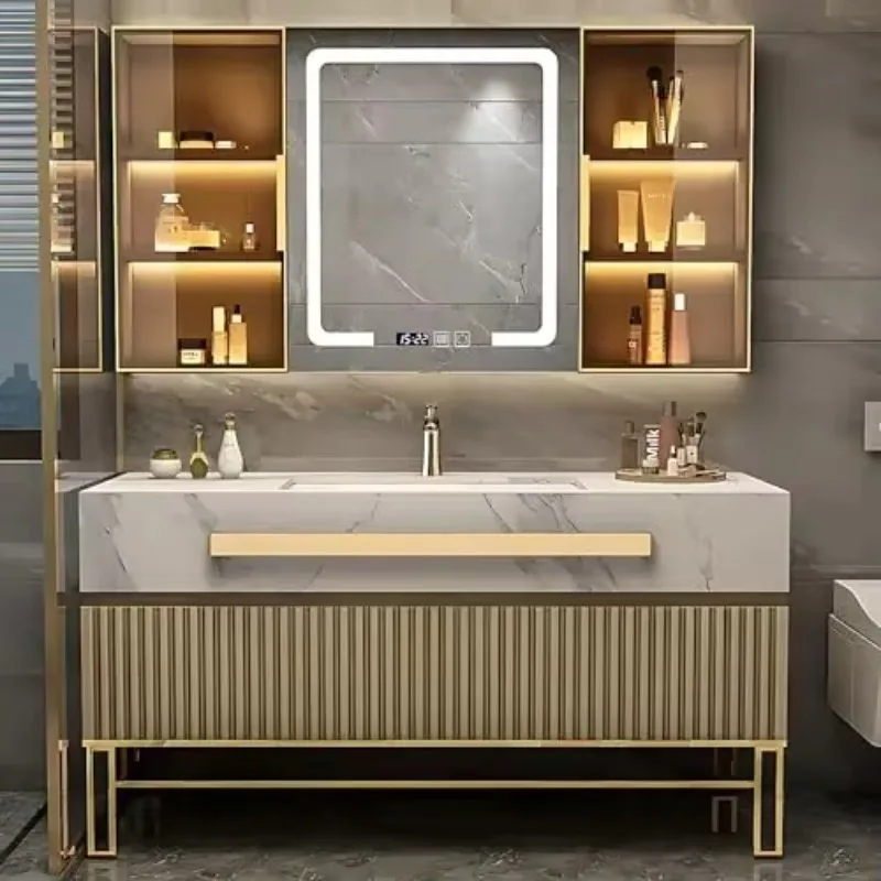 #s Hot Selling Style Washroom Luxury Wall Vanities Cabinets Cabinet Washbasin Bathroom Home Furniture