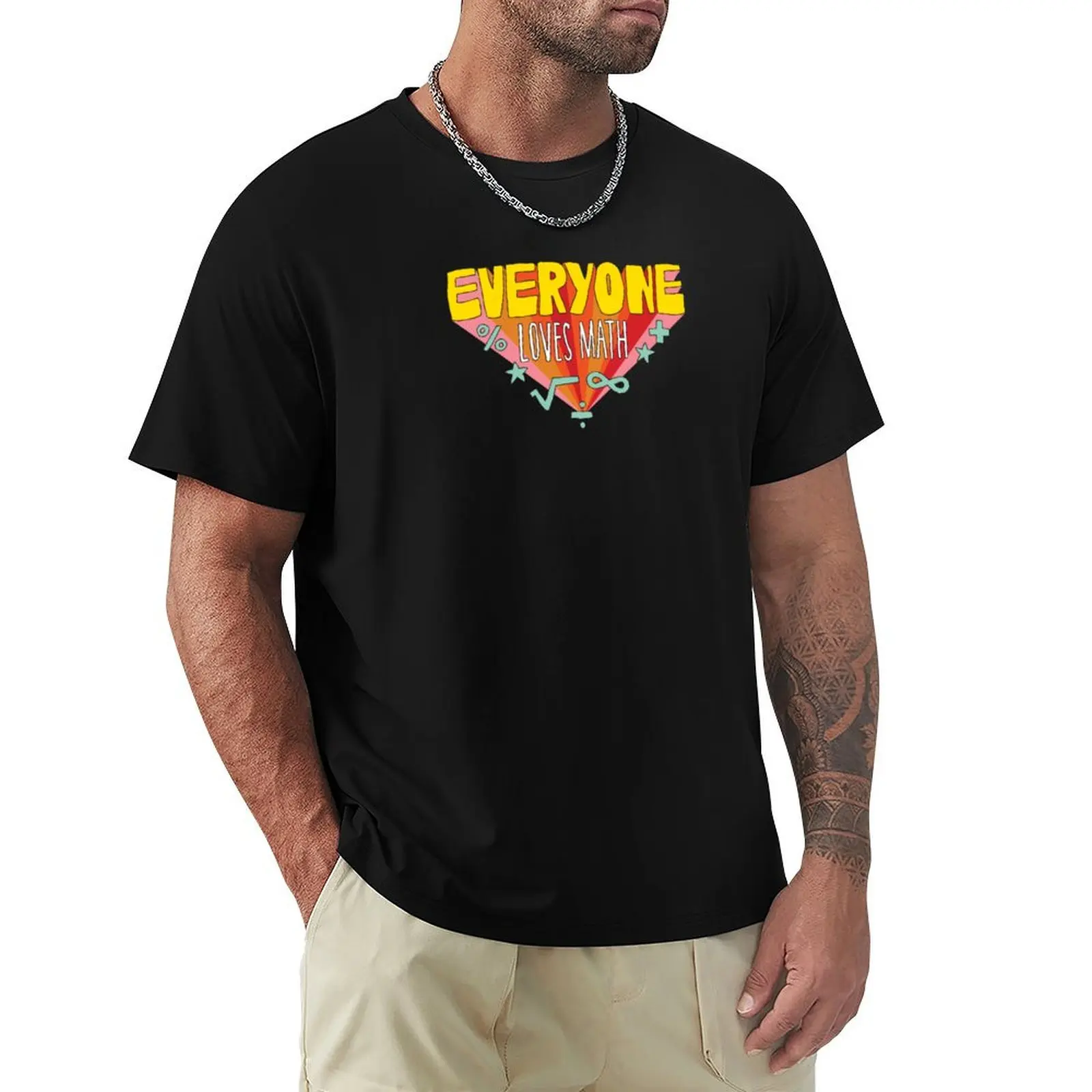 

Everyone Loves Math Official Logo T-Shirt Anime t-shirt sweat Men's t-shirt