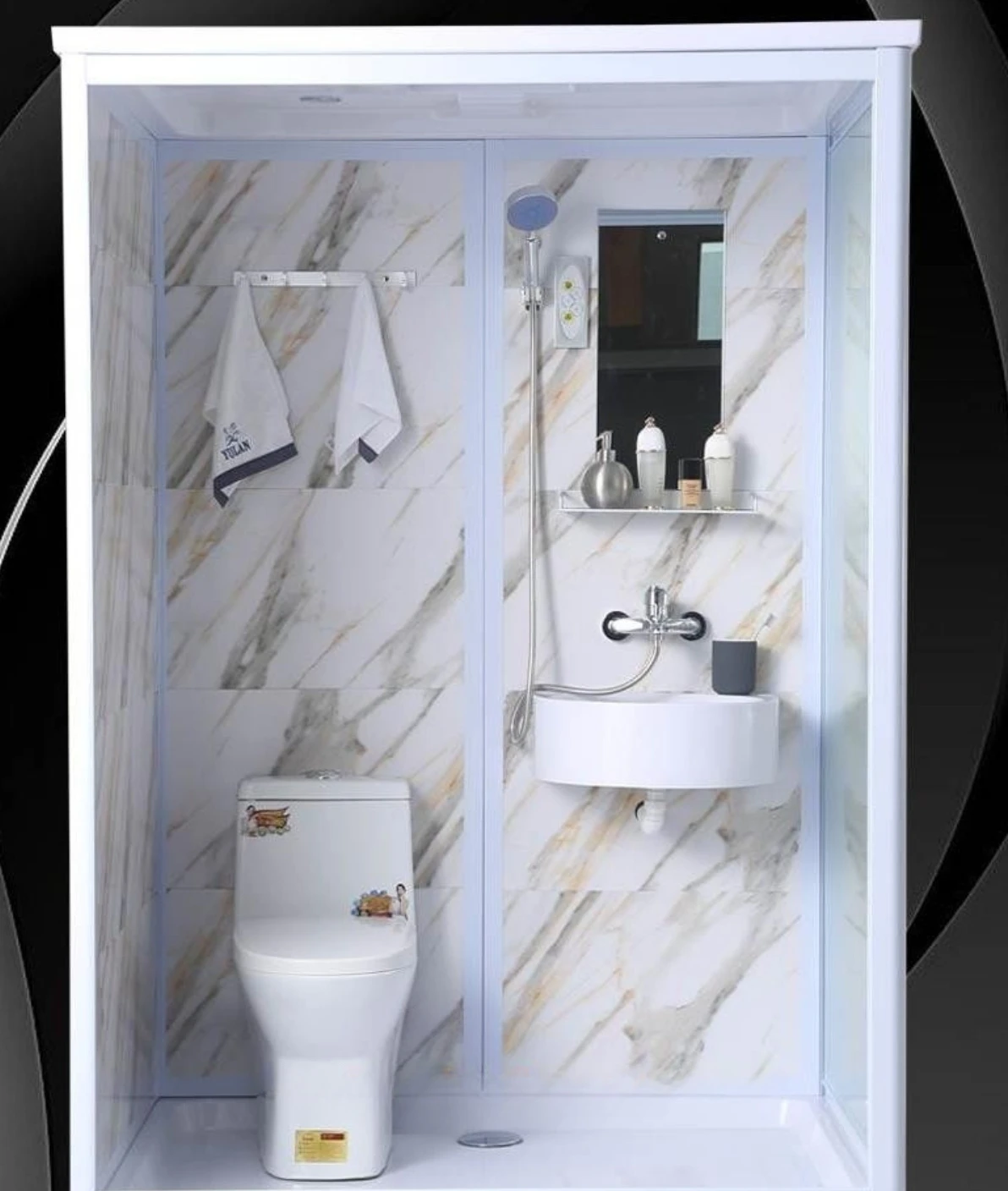 Integral shower room, wet and dry separation, bath room, bath room, integrated bathroom as a whole