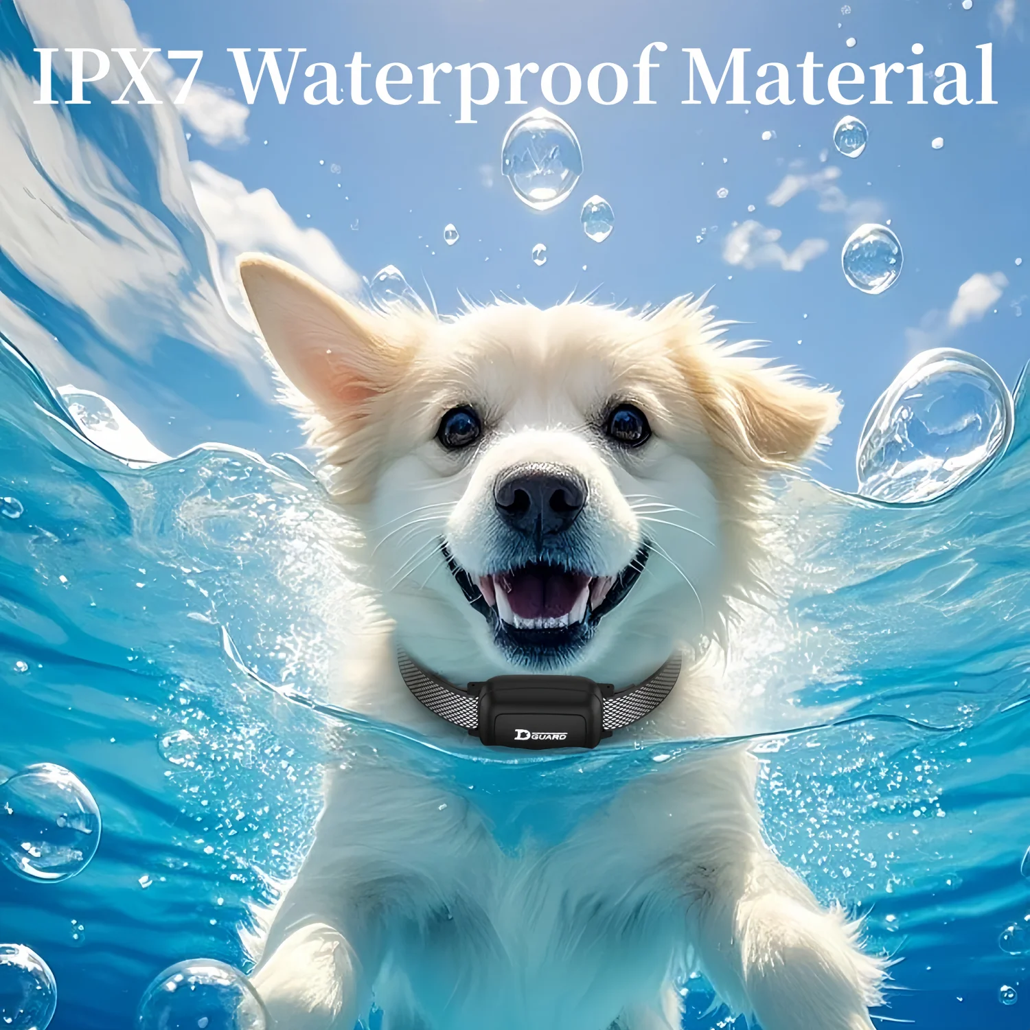 YHLC طوق تدريب الكلاب الكهربائية انفصال النباح قابلة للشحن مكافحة نباح صدمة الاهتزاز طوق لجميع الكلاب الحيوانات الأليفة