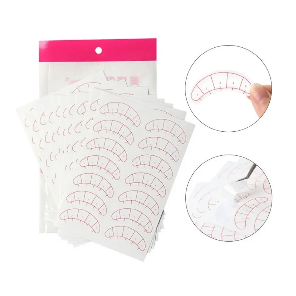 Eyelash EXTENSION Mannequin รุ่นหัวซิลิโคน 5 คู่ขนตาปลอมและ 10 PC Beauty Eyelash สติกเกอร์