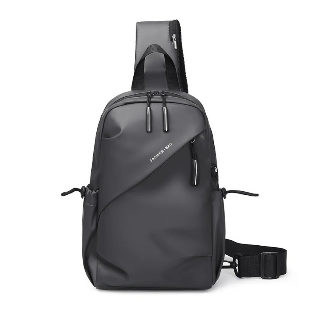 

Large Capacity Men Chest Bag Waterproof Korean Style Oxford Cloth Crossbody Bag Multipurpose Wide Strap Men Shoulder Bag Storage