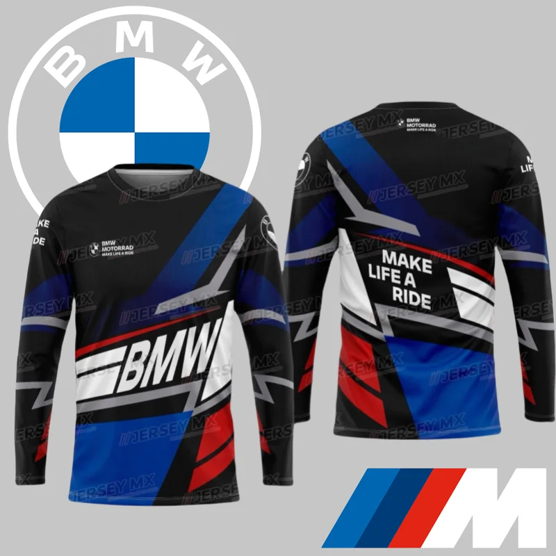 

BMW Car New Quick-drying Long-sleeved High-end 2025 BMW Brand Casual T-shirt Car Lover Gift Sports Cycling Suit Top Moto