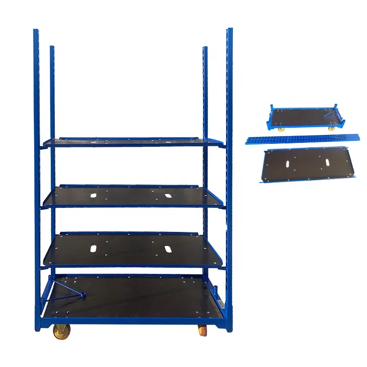 Carro danés convertible de cuatro capas Carro contenedor de plantas daneses Carro danés