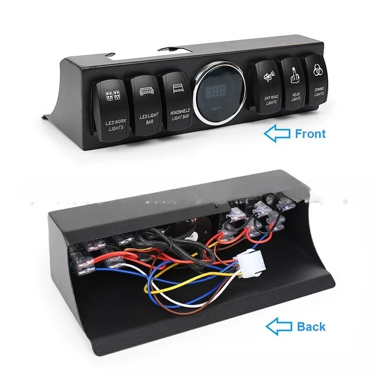 Cross-border Wrangler JK car cab six-way central control integrated switch