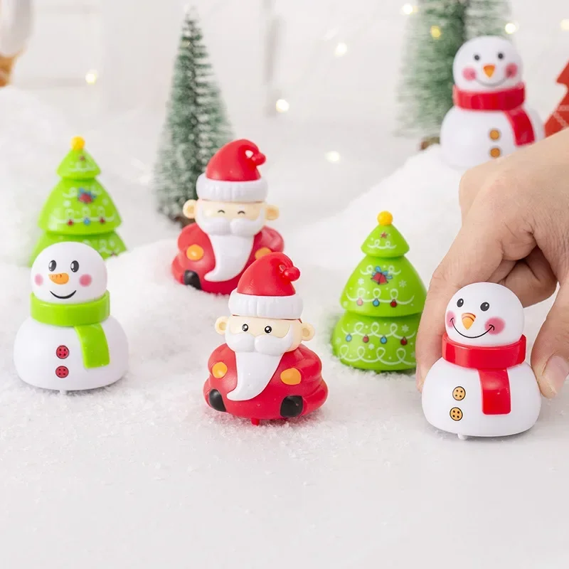 6Pcs Cartoon Christmas Tree Santa Snowman Pull Back Car Toy for KidsChristmas Theme Birthday Party Favors Baby Shower Gifts