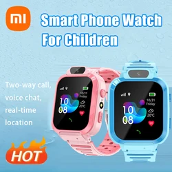 Xiaomi 4g crianças relógio inteligente sos localização gps chamada de vídeo cartão sim criança smartwatch câmera à prova dwaterproof água atualização relógio para meninos meninas