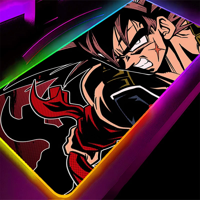 RGB Mouse pad Dragon Ball Trunks Large Computer Speed type carpet mat for e-sports players Laptop Keyboard LED Mousepad Desk Mat