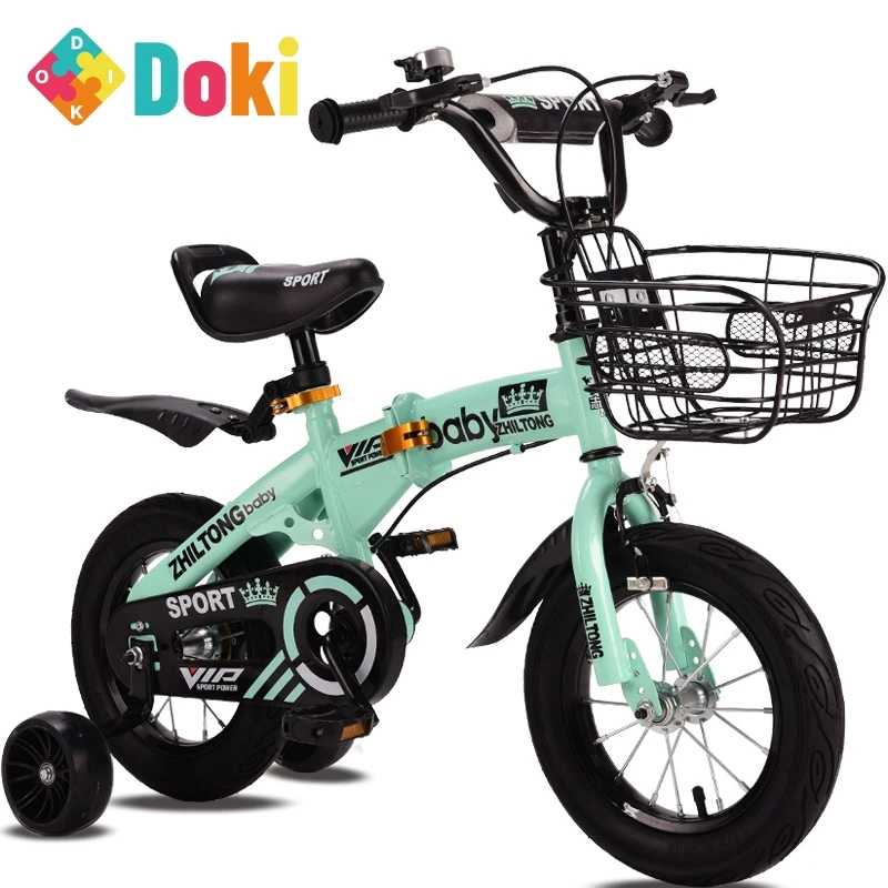 Doki brinquedo dobrável bicicleta do miúdo 12/14/16/18 Polegada crianças bicicleta para meninos e meninas ciclismo luz estudantes bicicleta presente das crianças novo