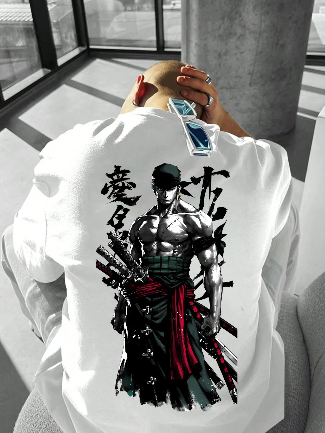 Nowa męska koszulka ONE PIECE na lato