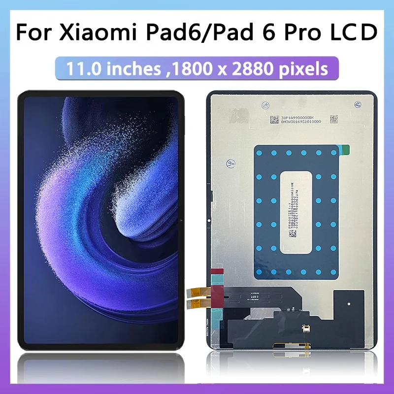 

Высококачественный 11-дюймовый новый ЖК-дисплей для Xiaomi Pad 6, преобразователь сенсорного экрана в сборе для Mi Pad6 Pro 6Pro, замена ЖК-дисплея