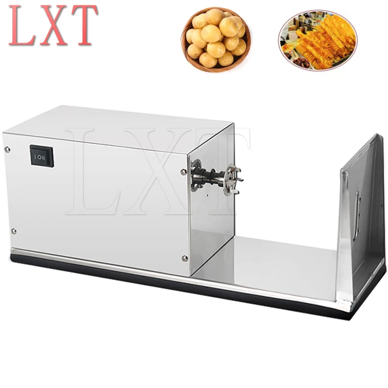 آلة قطع البطاطس الحلزونية الكهربائية آلة قطع رقاقة البطاطس تدوير برج البطاطس الإعصار آلة البطاطس #2